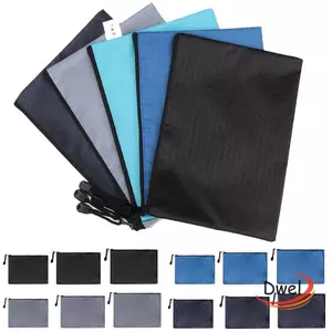 DWEL 1 Dây Kéo Bút Chì Ví Đựng Tiền Xu Thư Mục Tập Tin Túi Thông Tin Văn Phòng Phẩm Túi Chống Thấm Nước
