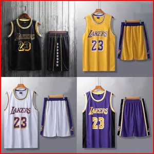 GC1 Lakers 23 James Bộ Đồ Bóng Rổ Đội Bóng Jersey Số NBA Bộ Áo Bóng Rổ Trẻ Em GC1