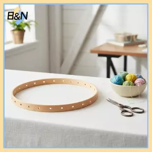 B & N Vòng Gỗ DIY Dệt Bộ Khung Đan Tròn 20cm 30cm Để Treo Tường Nhà Nghệ Thuật Handmade.