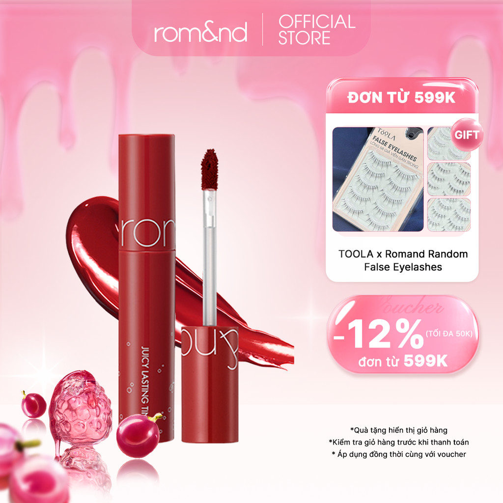 [Rom&nd] [Màu 18-21] Son Tint lì Hàn Quốc Romand Juicy Lasting Tint 5.5g