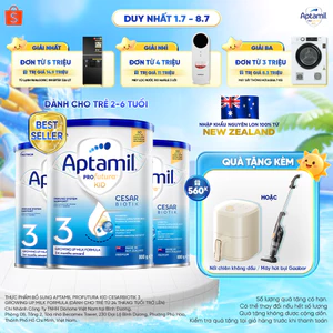 Combo3 Sữa bột Aptamil Kid New Zealand số 3 (800g) cho bé 2-6 tuổi_LS