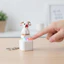 Đồ chơi nút Fidget QEARY, Móc chìa khóa dê la hét chống căng thẳng, Công tắc phát sáng Charm có thể sạc lại LED-Glowing Pin cơ học chạy bằng pin Claw
