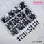 BeautifulHomeA 12 Lưới Đầy Màu Sắc Nơ Bộ Nhựa Ruy Băng Móng Tay Nghệ Thuật Phụ Kiện Trang Trí DIY Làm Móng Tay Mini Móng Tay Đá Quý VN
