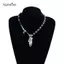 AqToCna Mặt Dây Chuyền Giọt Nước Kim Cương Hình elip Nelace Hạt Không Đều Dây Xích Choker Kim Cương Giả Nelace Tiệc Cưới Trang Sức Quà Tặng AqToCna