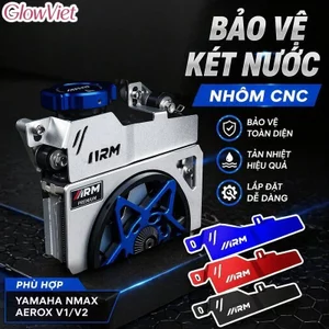 Ốp Lưới Tản Nhiệt Nhôm CNC Nắp Két Nước Chống Bụi Phụ Kiện Độ Xe Cho Nmax Aerox V1 V2