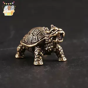 3D Đồng Thau Rồng Rùa Đúc Tượng Động Vật Mini Kim Loại Hình Trang Trí Nhà Máy Tính Để Bàn Thủ Công Điêu Khắc Cảnh Quan Trang Trí Quà Tặng ELWW