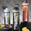 TMOY 1000ML Bình Nước Thể Thao Cốc Nước Nhựa Dung Tích Lớn Có Cân Di Động Du Lịch Ngoài Trời Tập Gym Thể Dục Bình Uống Ấm Siêu Tốc TMOY