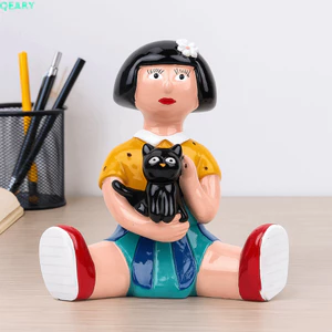 QEARY Nhựa Thủ Công Điêu Khắc, Nhân Vật Nông Thôn Handmade Nhân Vật Ngộ nghĩnh Tượng, Đồ Chơi Mô Hình Trang Trí Kawaii Búp Bê Vui Trang Trí Trẻ Em Bé Gái Bé Trai