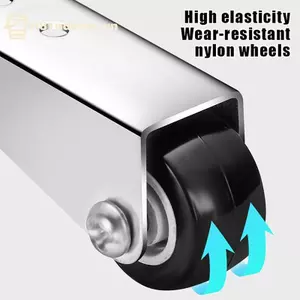 GE Nội thất im lặng Con lăn cửa hướng gắn bên Hỗ trợ bánh xe di chuyển với ốc vít Ròng rọc thép không gỉ đa chức năng VN