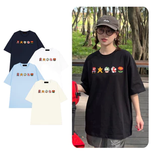 （Giao hàng 24h）Angela Áo thun tay lỡ form rộng unisex ANGELA ATL591