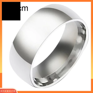 Một thế giới| Unisex Thời Trang Thép Không Gỉ Đính Hôn Cặp Đôi Dây Đeo Ngón Tay Nhẫn Trang Sức
