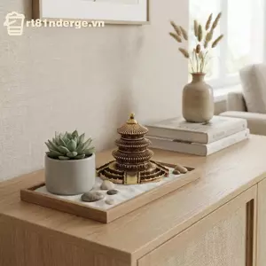 GE Đồng thau Trung Quốc Cổ Kiến Trúc Mô Hình Ngôi Nhà Nhỏ Các Bức Tượng Nhỏ Trang Trí Nhà Cổ Điển Cho Văn Phòng Học Tập Sáng Tạo VN