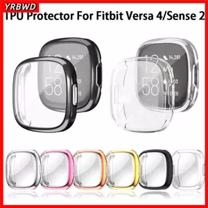 Phụ kiện mạ TPU YRBWD Bảo vệ màn hình mềm hoàn toàn cho Fitbit Versa 4 / Sense 2