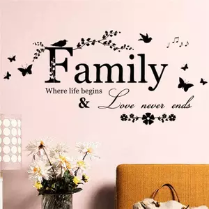 Thư Gia Đình Trích Dẫn Decal Vinyl Có Thể Tháo Rời Tranh Tường Nghệ Thuật Trang Trí Nhà Tường Stiers