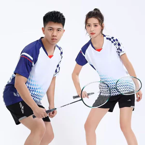 Nhóm Jersey Tay Ngắn Nhanh Chóng Mua Tùy Chỉnh Bóng Bàn Thể Thao Áo Cầu Lông Phù Hợp Với Nam EMM0