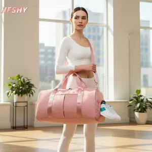 HFSHY Túi du lịch nữ sức chứa lớn Túi thể thao tập thể dục Túi du lịch nhẹ Túi tập Yoga VN