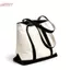HFSHY 1 Chiếc Màu Viền Túi Tote Canvas Dung Tích Lớn Túi Đeo Vai Thường Ngày Có Thể Tái Sử Dụng Túi Mua Sắm Để Làm Việc Hàng Ngày Trường Học Du Lịch Sử Dụng Ngoài Trời VN