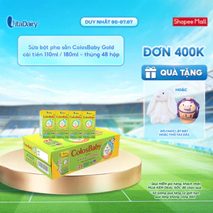 Sữa uống dinh dưỡng ColosBaby Gold cải tiến 110ml/180ml - Bổ sung năng lượng, Thơm ngon dễ uống