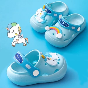 Dép Trẻ Em Bé Trai Bé Gái Dép Chống Trơn Trượt Trẻ Em Bé Lỗ Giày Mùa Hè Kỳ Lân Hoạt Hình Dễ Thương DGXE