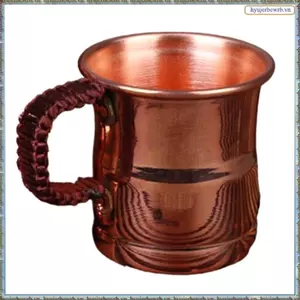 Thủ Công Bia Sữa Cốc Dệt Tay Cầm Dày Moscow Nước Mule 400ML Ăn Sáng Cốc Drinkware Bộ Đồ Ăn Như Shown 1 Chiếc