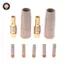 {TB & Bag} 9 Cái 0.8 / 1.0 / 1.2mm MIG Torch Gas Nozzle Tip Holder Bộ phận bảo vệ Đèn pin hàn 15AK Vòi phun bảo vệ lớp phủ mới.