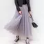 Mới Vintage Co Giãn Cao Cấp Lưới Xếp Ly Tulle Váy Nữ Mùa Hè Thanh Lịch Hàn Quốc Chữ A Công Sở Váy Nữ