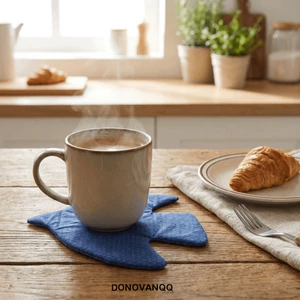 DONOVANQQ Bird Coaster, Tấm lót cốc trà cổ điển có thể giặt được, Thảm trang trí mềm chống bỏng dễ thương Bàn cà phê