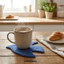 DONOVANQQ Bird Coaster, Tấm lót cốc trà cổ điển có thể giặt được, Thảm trang trí mềm chống bỏng dễ thương Bàn cà phê