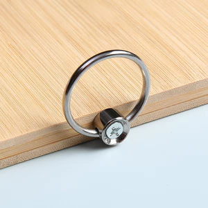 Thớt Thớt Tay Cầm Vòng Tủ Thuốc Ngăn Kéo Tủ Tay Cầm Cửa Một Lỗ Lò Xo Thép Kim Loại Nhỏ Vòng Treo Tay Cầm YJSN