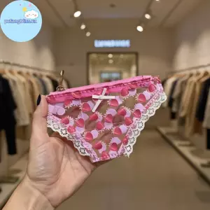 Pufangbliss Dễ Thương Ren Ví Đựng Tiền Xu PVC Hình Quần Lót Mini Túi Bảo Quản Có Dây Kéo Dâu Túi Trang Điểm Tuyệt Vời Quà Tặng Tiệc Sinh Nhật VN