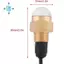 Đèn LED biển Chiếu sáng dưới nước 12V Đồng thau thoát nước thủy tinh Cắm 1 / 2 Inch NPT Du thuyền Phụ kiện, Chiếu sáng trang trí xung quanh