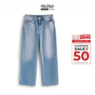 Quần Denim Nam Ống Đứng Phối Wash Form Straight - Routine 10S25DPA008