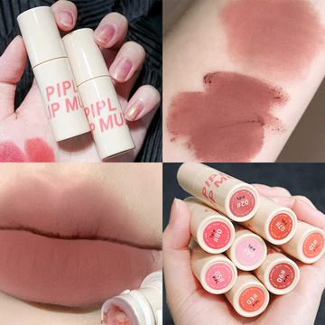 | 【his romand】 | ☜PIPL Son Bóng Matte Velvet Matte Lâu Dài Nữ Niche Thương Hiệu Son Môi Giá Rẻ Phong Cách Học Sinh Son Bóng Môi Glo♣