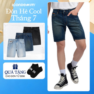 Quần Short Denim Nam ICONDENIM Wash Basic Color Form Slim QSID0186