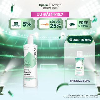 Sữa tắm Lactacyd Ever Fresh mang lại làn da thơm mát và tràn đầy sức sống đến 24 giờ