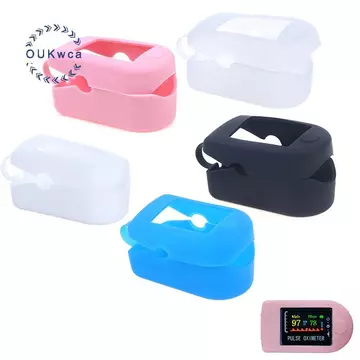 OUKwca Túi Bảo Quản Silicon Kẹp Ngón Tay Máy Đo Oxy Vỏ Bảo Vệ Máy Đo Oxy Y Tế Giá Đỡ Vệ Ngón Tay Xung Bảo Vệ Braet Mới