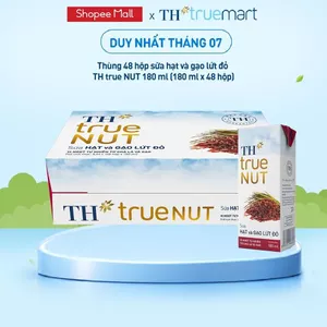 Thùng Sữa Hạt và Gạo Lứt Đỏ TH true NUT milk 180ml (48 Hộp)