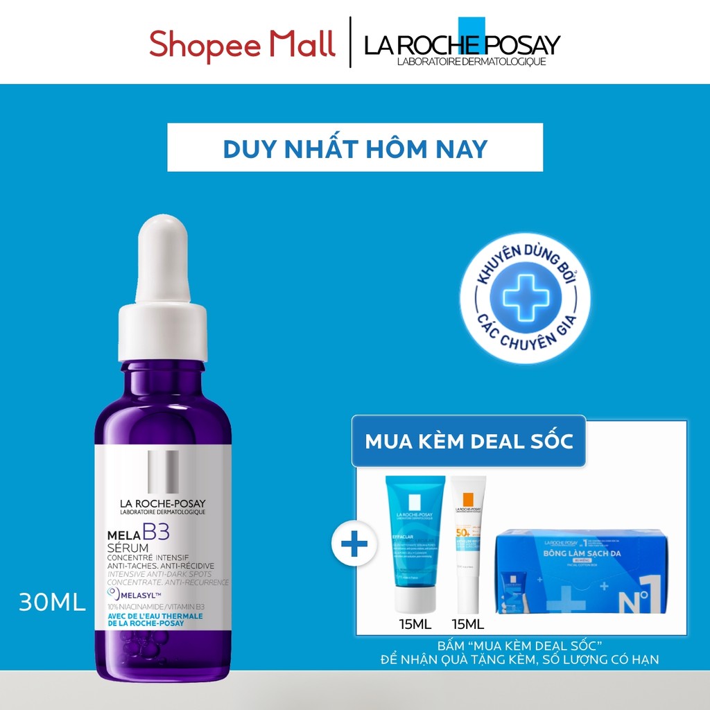 Dưỡng chất giảm thâm nám và dưỡng sáng toàn diện La Roche-Posay Mela B3 serum 30ml | BigBuy360 - bigbuy360.vn