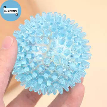 Onemetertomj Spiky Ball Rỗng Mềm Trong Suốt Sức Mạnh Phục Hồi Tập Thể Dục Giảm Căng Thẳng Massage Bóng Cho Tay Cổ Tay Spiky Tay Tập Bóng EN