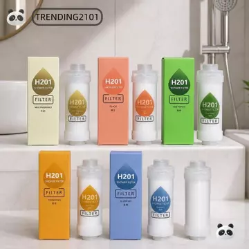Bộ lọc đầu vòi hoa sen Vitamin C TRENDING, Hộp lọc vòi hoa sen thơm áp suất cao Osmanthus / Sữa / Đào / Việt quất, Máy lọc vòi hoa sen tắm chống bỏng