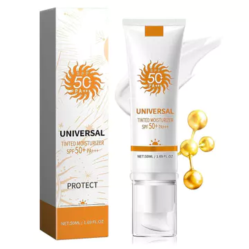 Kem Chống Nắng Màu, Kem Chống Nắng Dưỡng Ẩm Da Mặt SPF50 + PA + + +, Kem Chống Nắng Dưỡng Ẩm Da Mặt, Kem Chống Nắng Dưỡng Ẩm Da Mặt Màu Lâu Trôi, Gói Du Lịch Không Gọng Nước Kem Chống Nắng Da Mặt