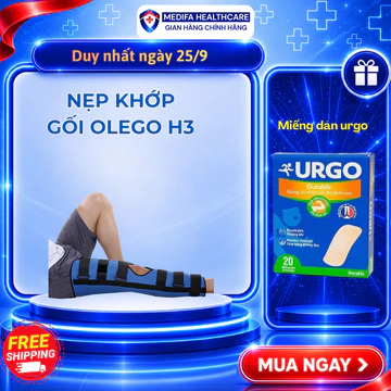 Nẹp gối Orbe H3 Olego hỗ trợ cố định đầu gối sau chấn thương & sau phẫu thuật quanh khớp gối | Medifa