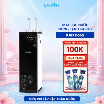 [TẶNG BỘ LÕI] Máy lọc nước Nóng Lạnh RO Mỹ 11 lõi Karofi KAD-D66S - 1 Lõi Mineral, Lạnh Block - Giao lắp miễn phí
