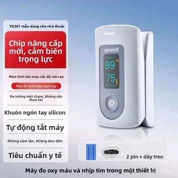 Máy đo nồng độ oxy trong máu dạng kẹp ngón tay, dùng trong y tế, đo độ bão hòa oxy trong máu tại nhà, đo nhịp tim bằng n