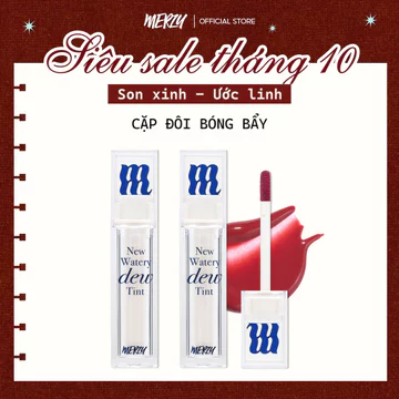 [MERZY DUO] TWIN DUO: 2 Son Tint Bóng Merzy The New Watery Dew Tint 4g x 2
