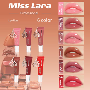 MISS LARA Sáu Màu Son Bóng Son Bóng Bóng Bóng Bóng Son Bóng Dưỡng Ẩm Dưỡng Ẩm Son Bóng Son Bóng Mặt Dây Chuyền NVIN
