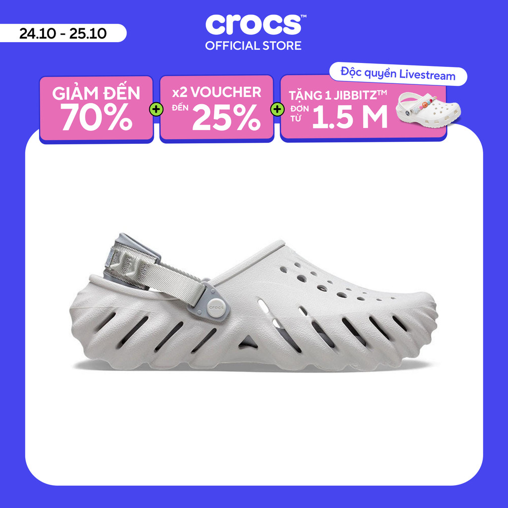 Giày Clog Unisex Crocs Echo - Atmosphere - 207937-1FT