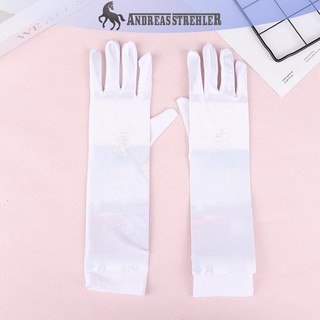 Onetimingfine 1 Cặp Găng Tay Lái Xe Co Giãn Nữ Chống Tia UV Giữa Dài Găng Tay Thoáng Khí Cho Mùa Xuân Mùa Hè Găng Tay Mỏng VN
