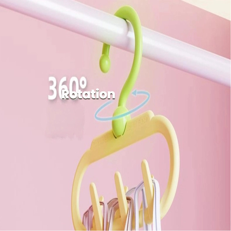 Dopamine Đôi Hàng Áo Móc Chống Trơn Trượt Sling Móc Treo Hộ Gia Đình Tủ Quần Áo Treo Túi Treo Áo Ngực Liên Kết Giá Để Đồ