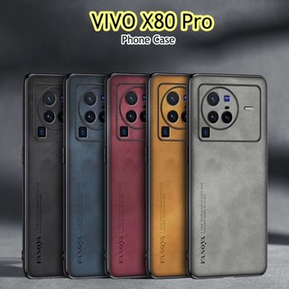 [Phong cách mới] Dành cho VIVO X80 Pro Ốp lưng silicon cạnh thẳng Vỏ điện thoại màu trơn cổ điển Phong cách kinh doanh